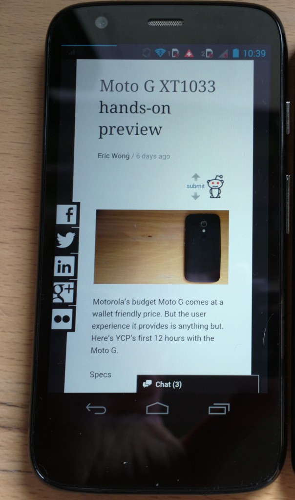moto g review bezel ycp