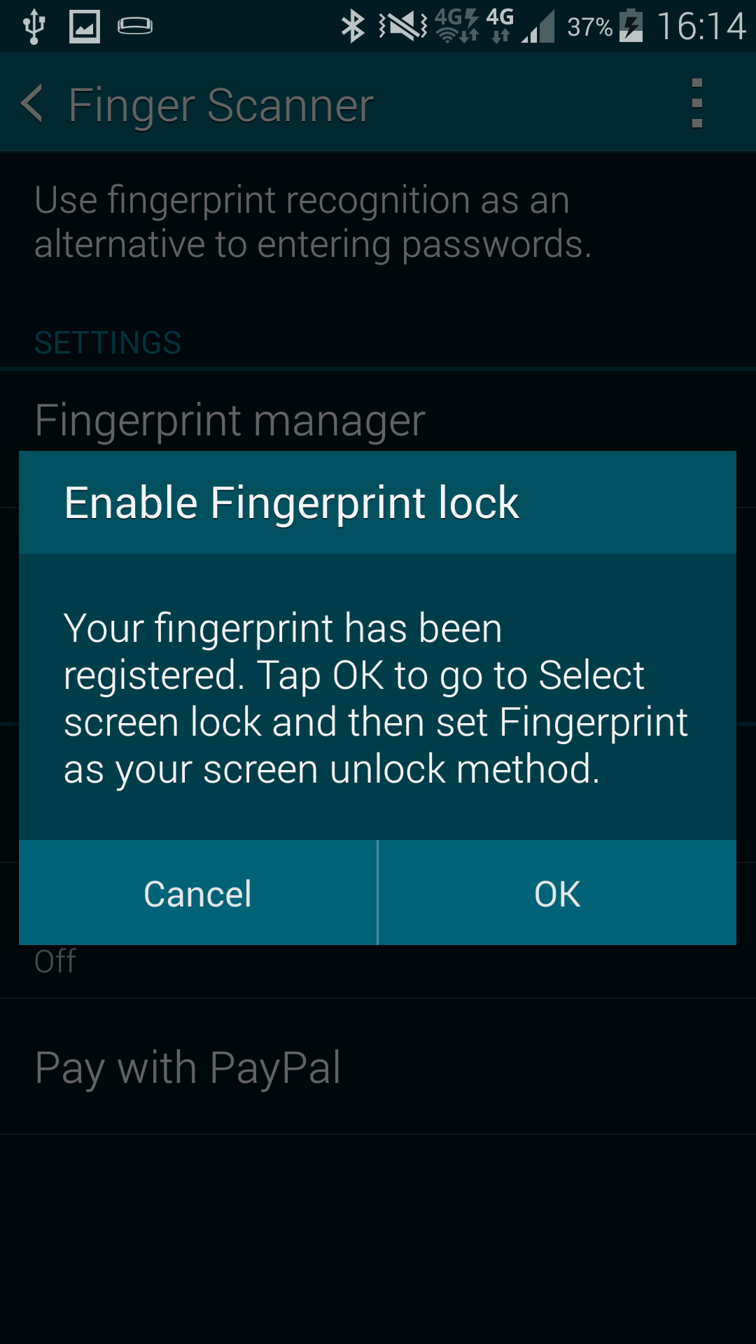 ycptech reviews samsung galaxy s5 fingerprint enable fingerprint screen lock