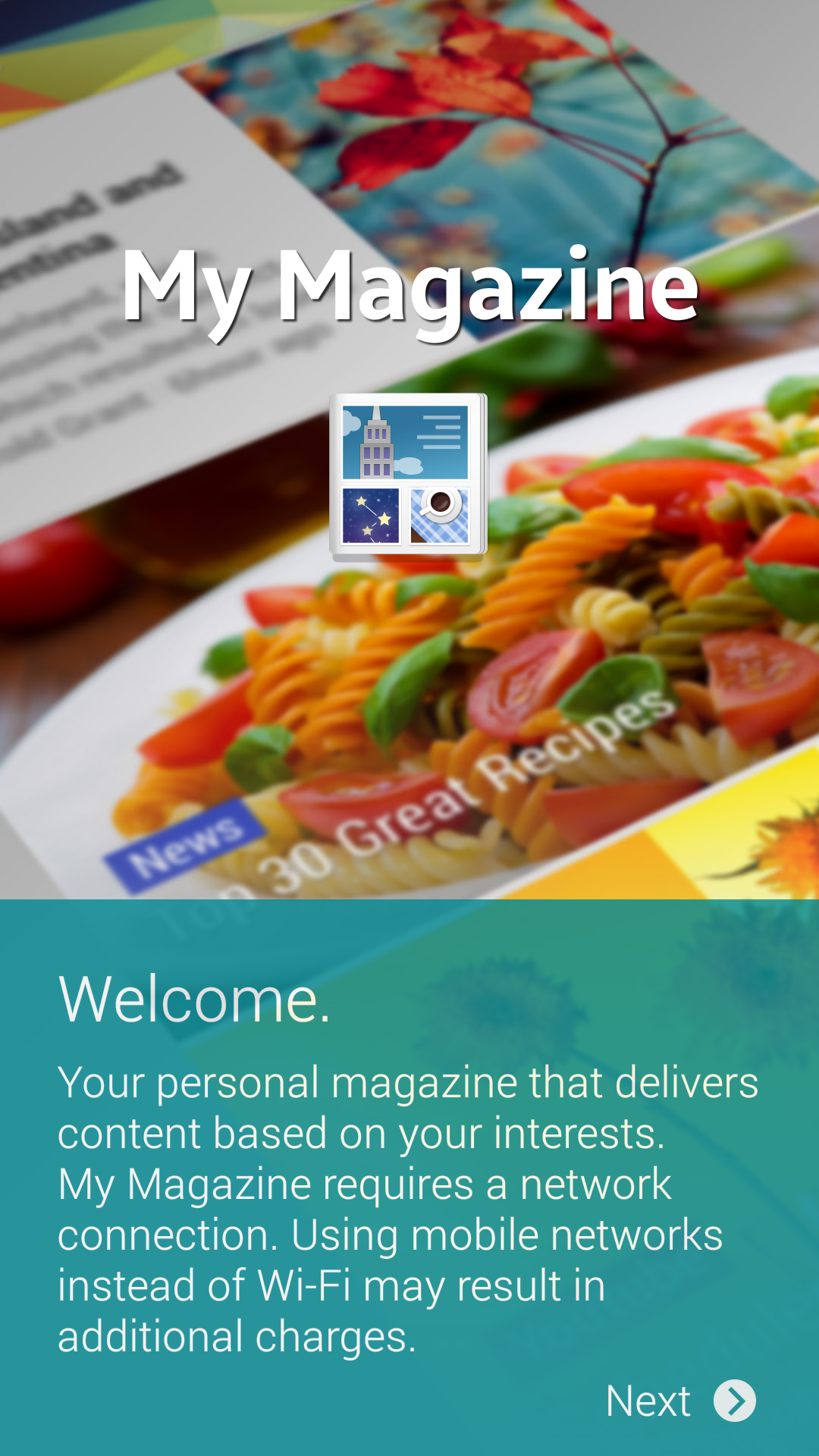 ycptech samsung galaxy s5 review magazine ux welcome page