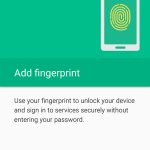 fingerprint setup