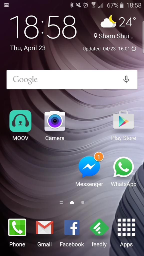 s6 edge touchwiz homescreen