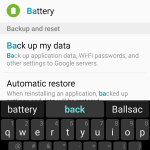settings page